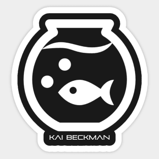 fish (small_white) Sticker